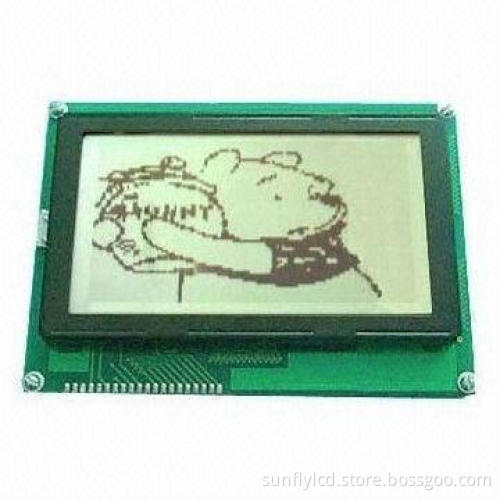 128 x 64 Graphic LCD Module with 3.3V Voltage, -20 to +70°C Storage Temperature